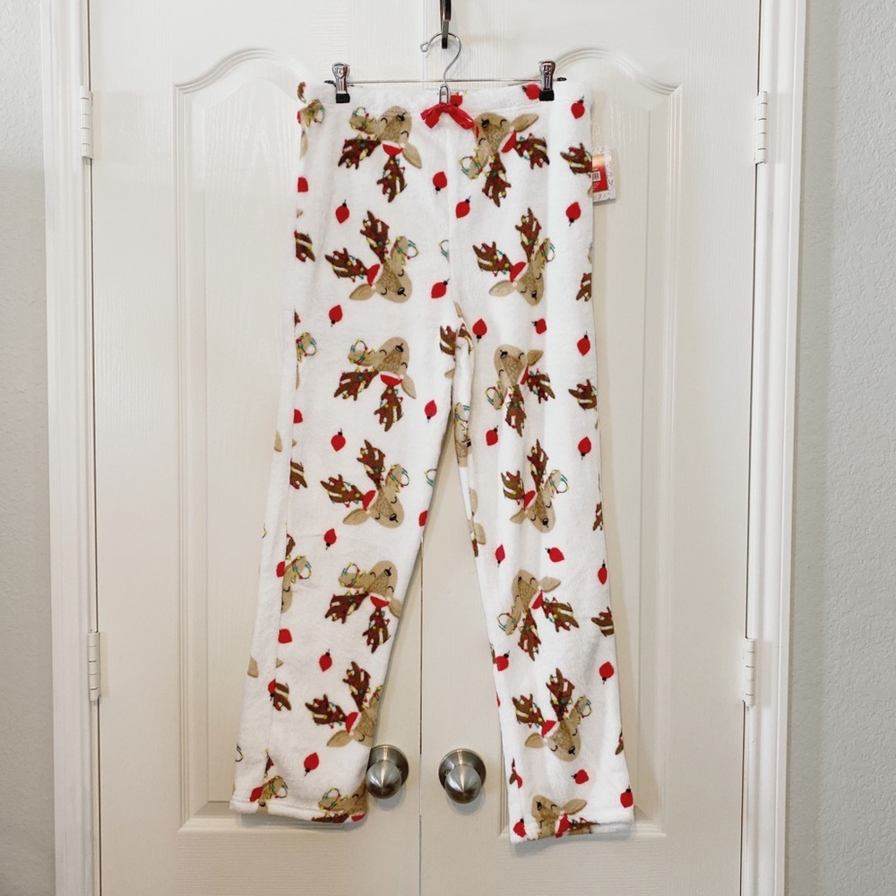 Lounge pants Soft & Cozy Christmas Pajamas Reindeer Size XL